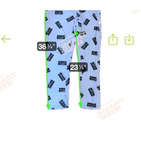 The Office Dunder Mifflin Pajama Set Womens XL Pink White * READ - Picture 9 of 9